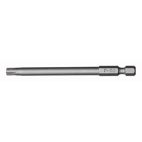 Teng Bits TX30 89mm Torx bit, durable S2 material, 1/4 hex drive, ideal for DIY and professional tasks.