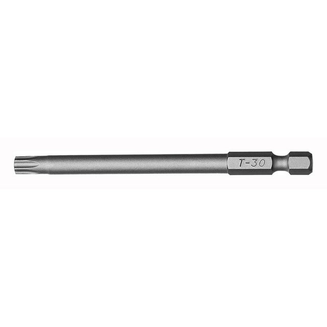 Teng Bits TX30 89mm Torx bit, durable S2 material, 1/4 hex drive, ideal for DIY and professional tasks.