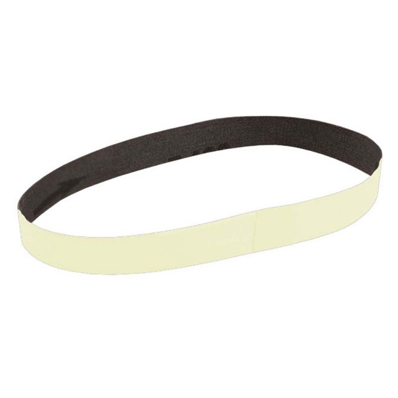 Yellow WS Diamond Grit Micromesh sharpening belt, 180 grit, ideal for precise knife sharpening and tool refinement.