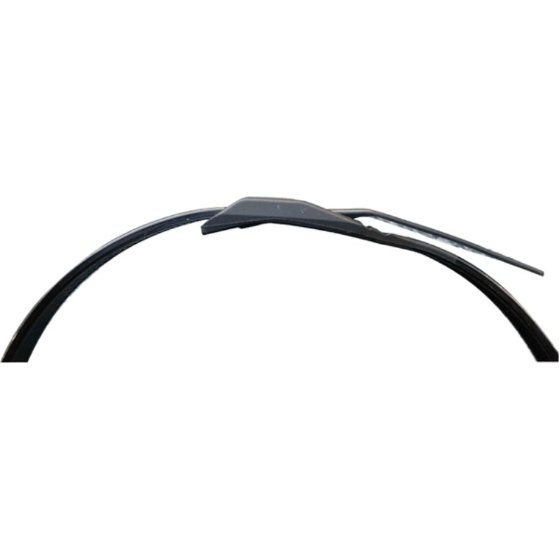 Low profile UV black cable ties in a 100-pack, ideal for durable bundling in industrial, marine, and home applications.