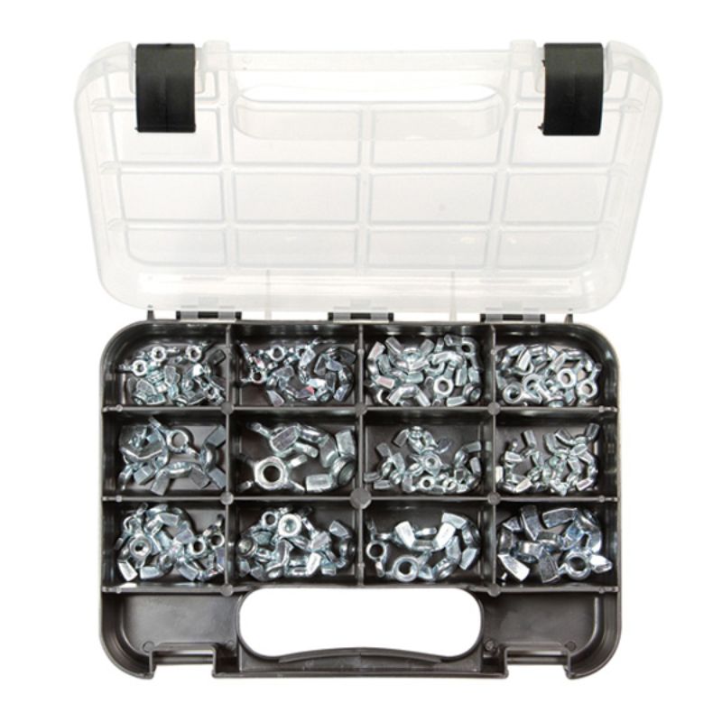 102-piece Champion GJ Grab Kit featuring metric and imperial wing nuts, zinc-plated for durability and rust resistance.