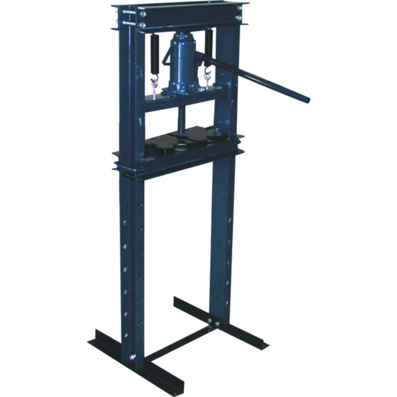 ProEquip 12T Hydraulic H-Frame Shop Press with 12-ton capacity, adjustable height, and durable powder-coated steel construction.