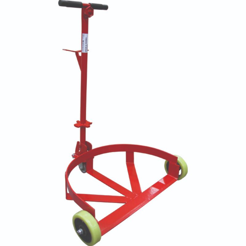 ProEquip Manual Lift Drum Truck/Dolly with 450kg capacity for easy drum handling, featuring large PU wheels and seal remover.