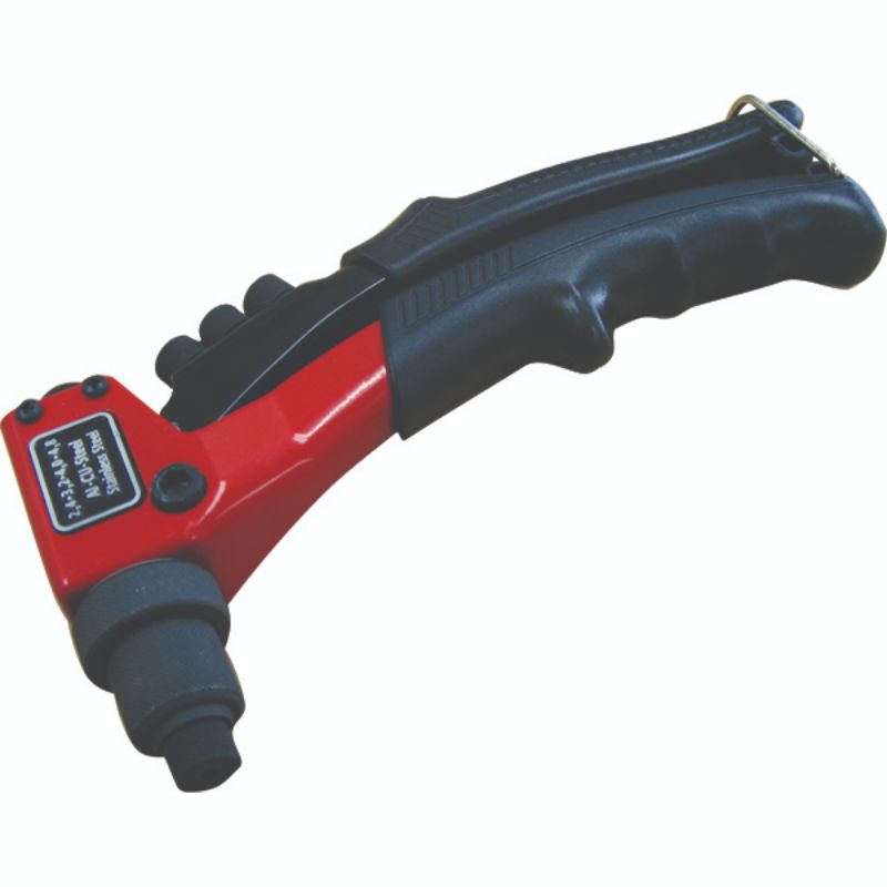 ProEquip 200mm Heavy Duty Hand Riveter for steel, alloy, and stainless; includes 4 Cr-Mo nose pieces for versatile use.