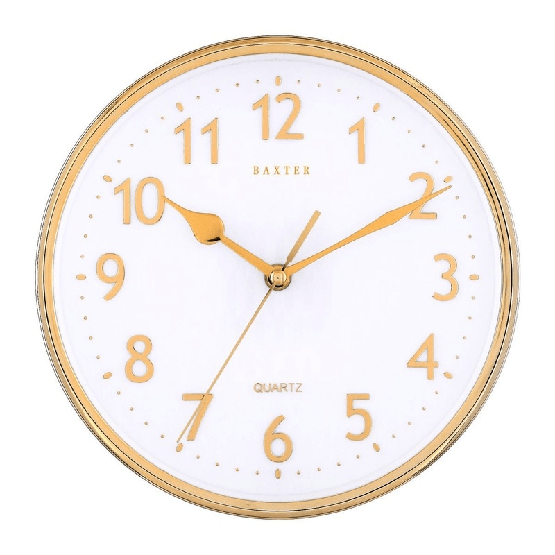 Baxter Emory With Clock 3D Foil 25cm Gold