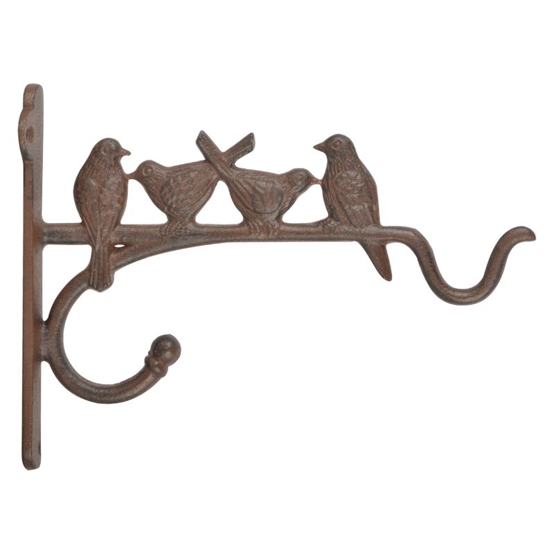 Basket Hanging Hook With Birds - Cast Iron (25 x 5 x 20cm)