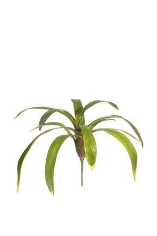 Set of 6 artificial flax stems in green and yellow, each 72cm, ideal for home decor and floral arrangements.