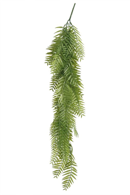 Artificial weeping willow sprays in mid green, 75cm tall, set of 6 for elegant floral arrangements and home decor.