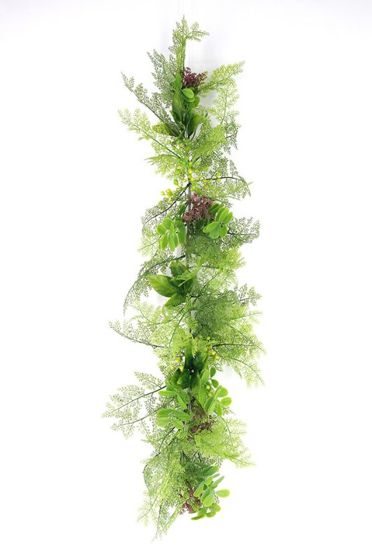 Set of 6 light green artificial Maiden Hair ferns, 80cm tall, perfect for stylish home and event decor.