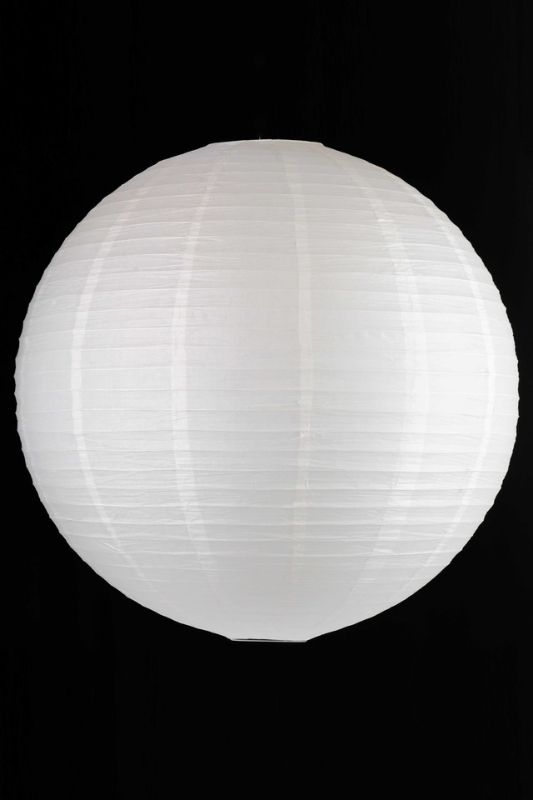 Set of 10 large white 80cm paper lanterns for elegant event decoration, easy to hang, versatile for any theme.