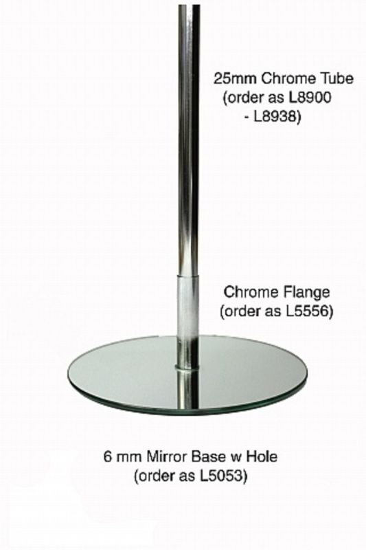 Set of 10 silver display mirrors with a 315mm diameter, perfect for home decor and crafting projects.