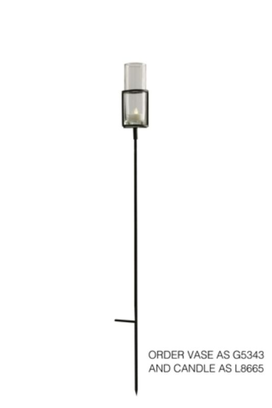 Set of 6 elegant bronze candle holders, 950mm tall, perfect for enhancing home decor and creating ambiance.