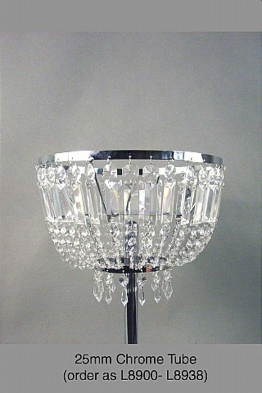 Acrylic Crystal Drop Bowl in Silver, 340mmD, elegant centerpiece for serving snacks or decorative display, reflecting light beautifully.