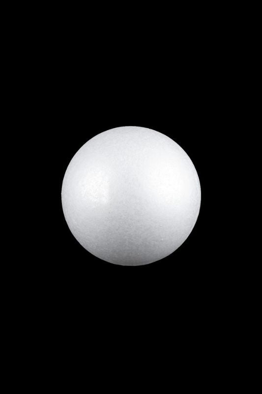 White polystyrene foam balls, 20cm diameter, set of 10 for versatile crafting and decorating projects.