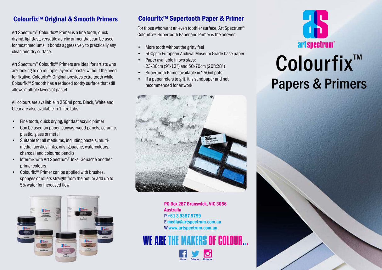 Smooth Fresh Grey primer in 250ml, ideal for layering pastels and various mediums, enhancing artwork vibrancy and depth.