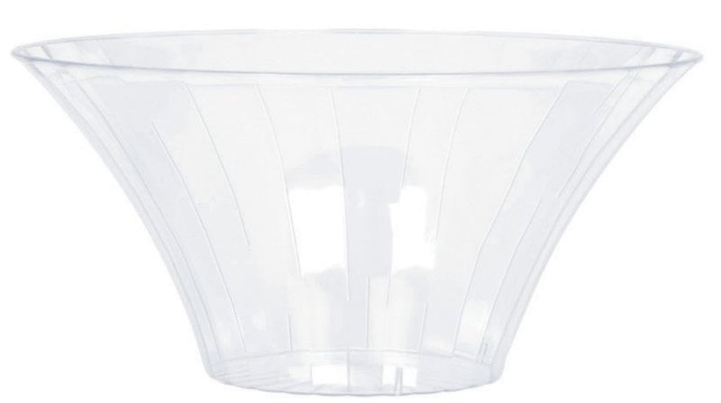 Plastic Flared Bowl - Small 18cm (Clear)
