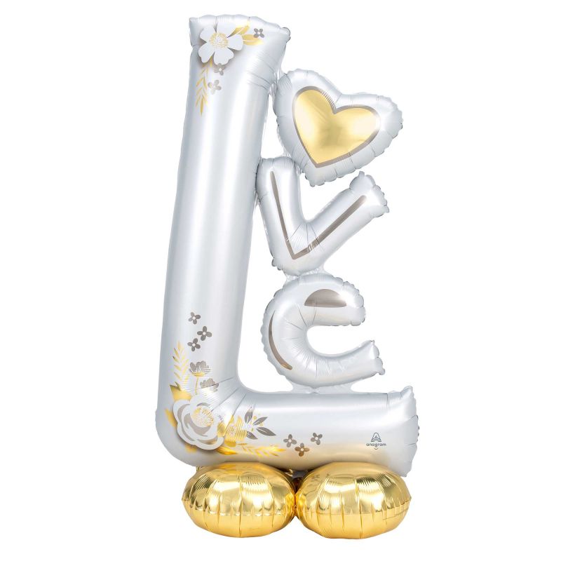 Foil Balloon - AirLoonz L-O-V-E Love Wedding (147cm)