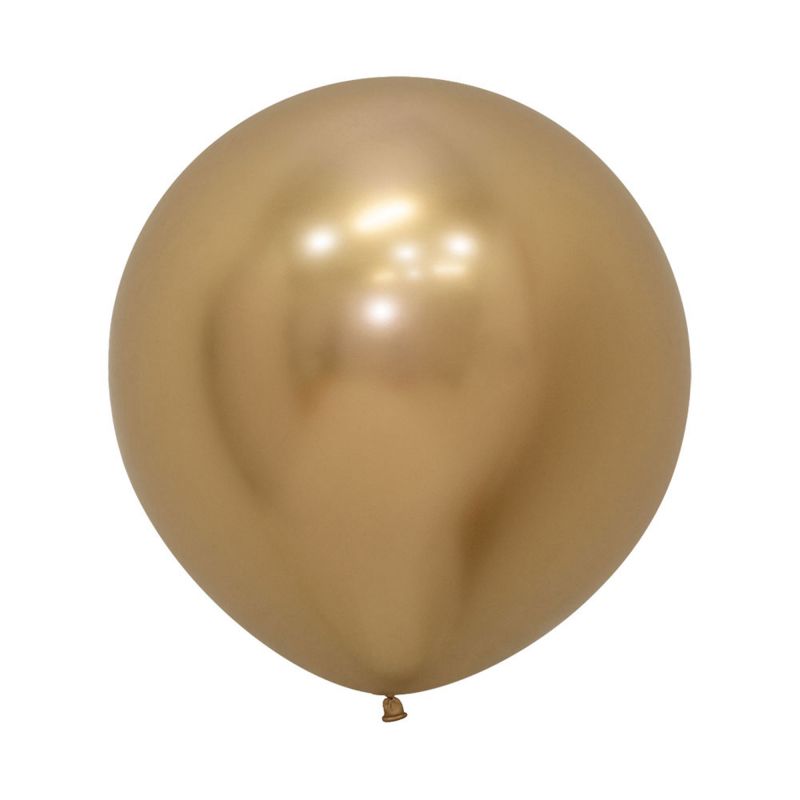 Latex Balloons - Sempertex Metallic Reflex - Gold 60cm (10PK)