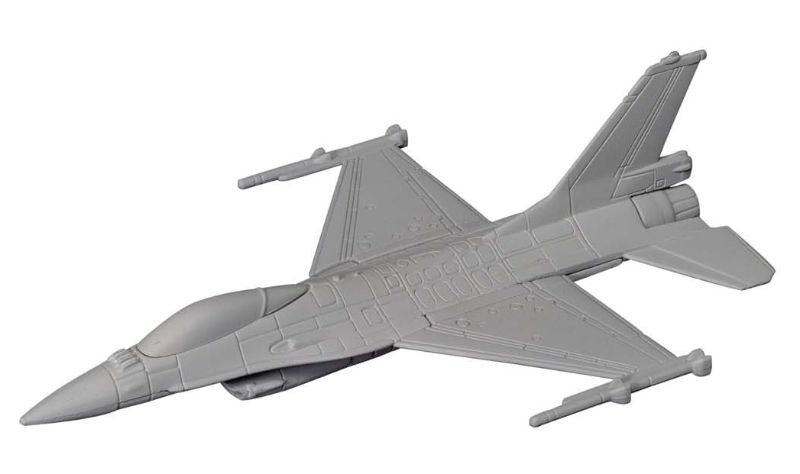 Diecast model of Corgi's F-16® Fighting Falcon®, showcasing detailed design and vibrant paint, perfect for collectors and aviation fans.