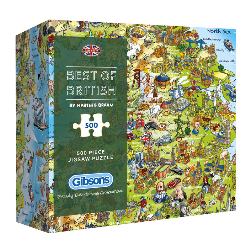 Gibsons: Best Of British (500pc Puzzle)