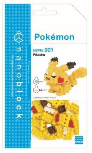 Colorful Nanoblock set featuring over 120 pieces to build a detailed miniature Charmander for Pokémon fans aged 12 and up.