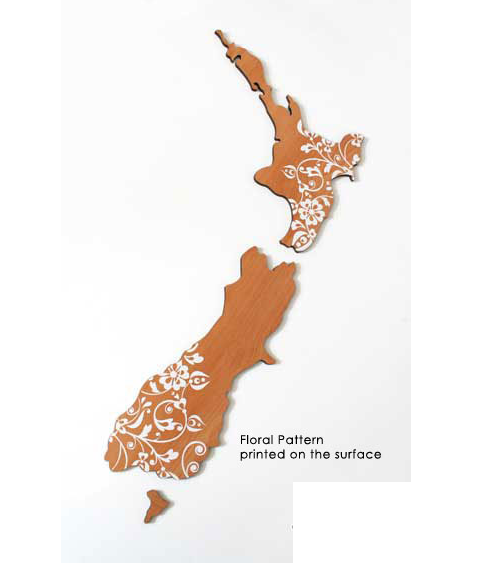 NZ Floral Wall Art in Rimu, featuring a fern pattern, showcases New Zealand's beauty and adds character to any room.