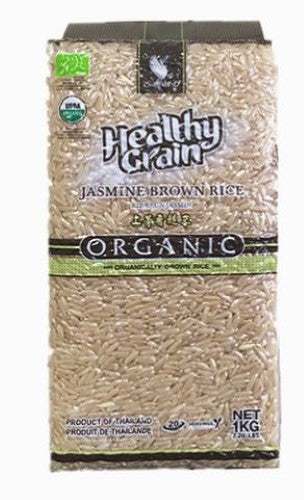 Rice Brown Jasmine Organic 1kg  - Packet