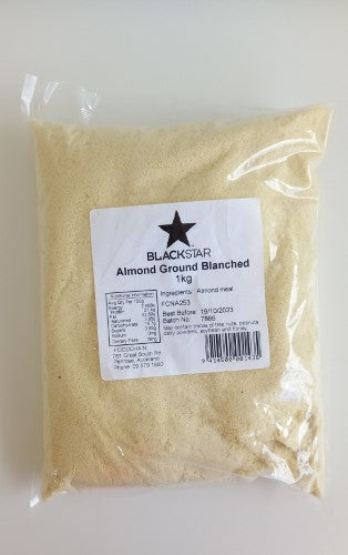 Almonds Ground  & Blanched 1kg - Packet