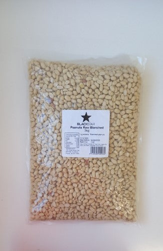 Peanuts Raw Blanched  Whole 3kg  - BAG