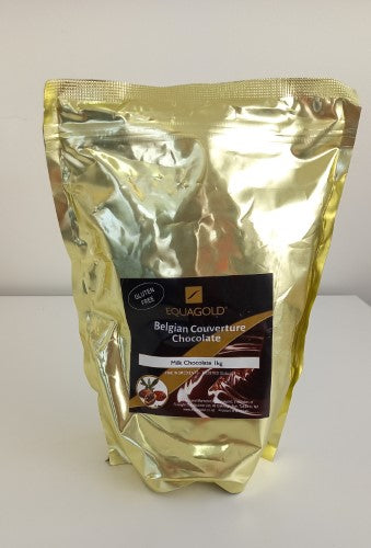 Chocolate Callets Milk Belgian Equagold 1kg - Packet