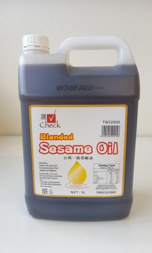 Oil Sesame Seed Blended  5l Check   - Bottle