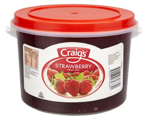 Jam Strawberry Craigs 2.5kg  - TUB