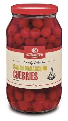 Cherries Maraschino Sandhurst 1.9kg  - JAR
