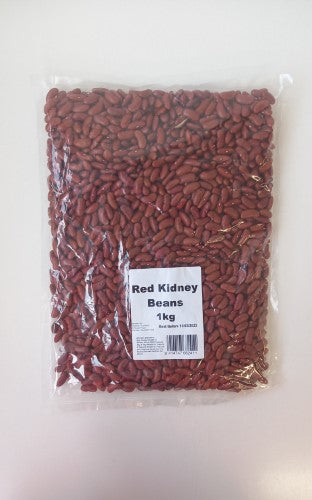 Beans Dark Red Kidney Dried 1kg - Packet