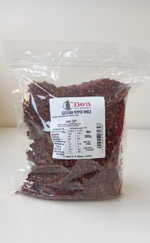 Peppercorns Whole Szechuan 500gm - Packet