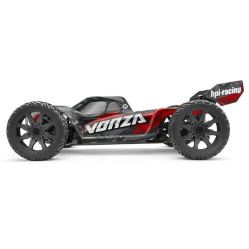 High-speed 1/8 scale 4WD truggy with stunning graphics, durable design, and advanced brushless motor for off-road fun.