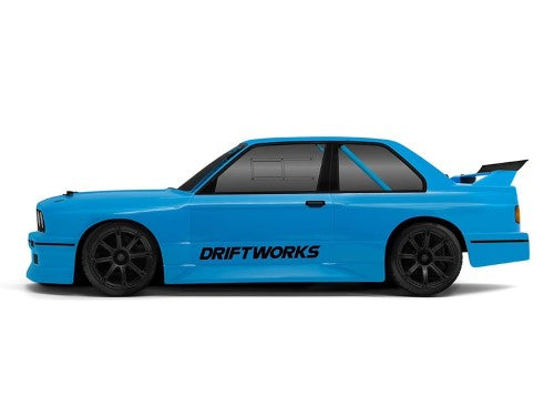 Radio Control 1/10 RS4 S3 BMW E30 Drift car, featuring 4WD, 2.4GHz system, and a striking replica design for exhilarating drifting.