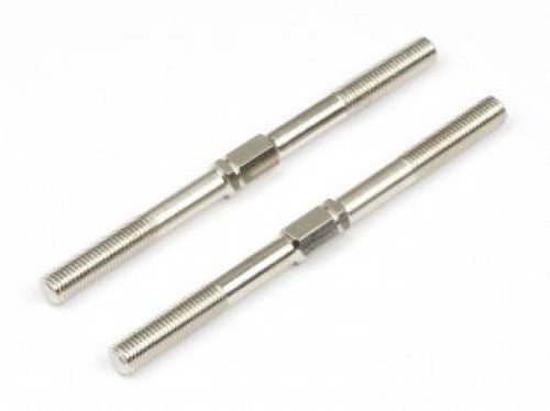 High-quality M3.5x53mm turnbuckles (pack of 2) for precision adjustments in RC vehicles, enhancing stability and control.