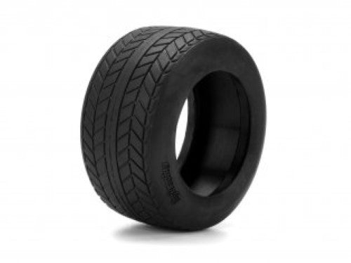 Vintage Radial W31mm tires for 1/10 RC cars, featuring durable D compound rubber for exceptional grip and performance.