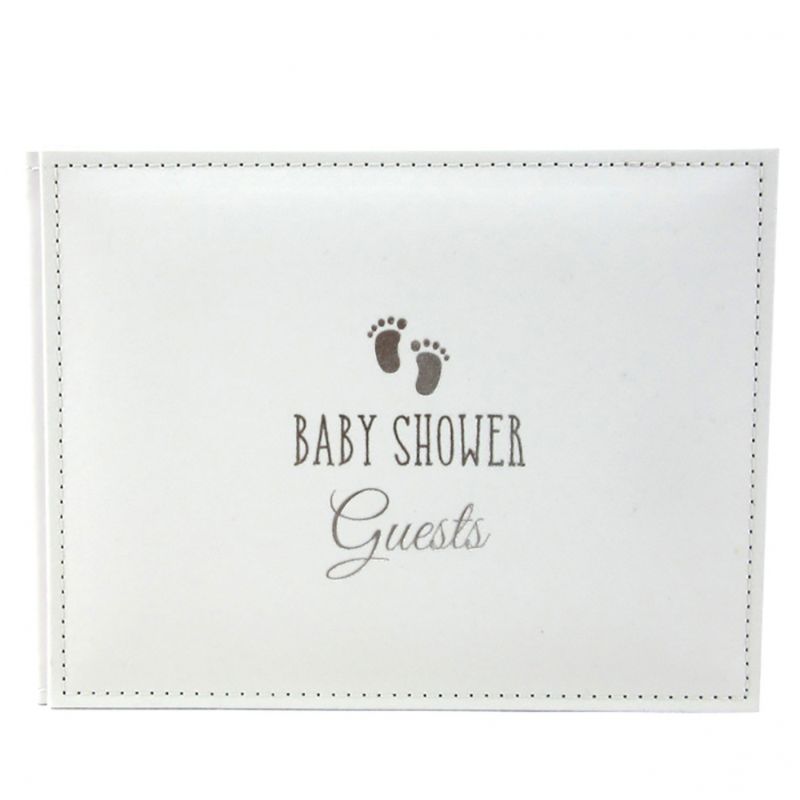 Elegant baby shower guest book (23CM) for capturing heartfelt messages and wishes from friends and family.