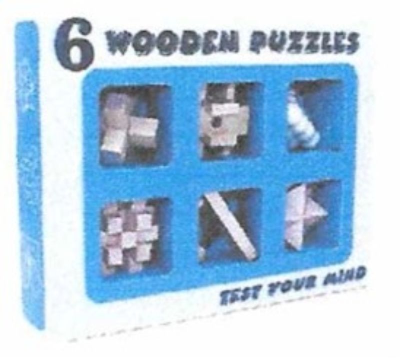 Beautifully crafted wooden puzzle set featuring 6 models for cognitive skill enhancement and family entertainment.