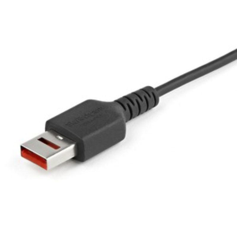 StarTech.com 1m Micro-USB/USB data transfer cable for secure charging, preventing data theft during device use.
