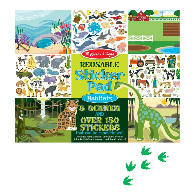 Reusable Sticker Pad - Habitats - Melissa & Doug