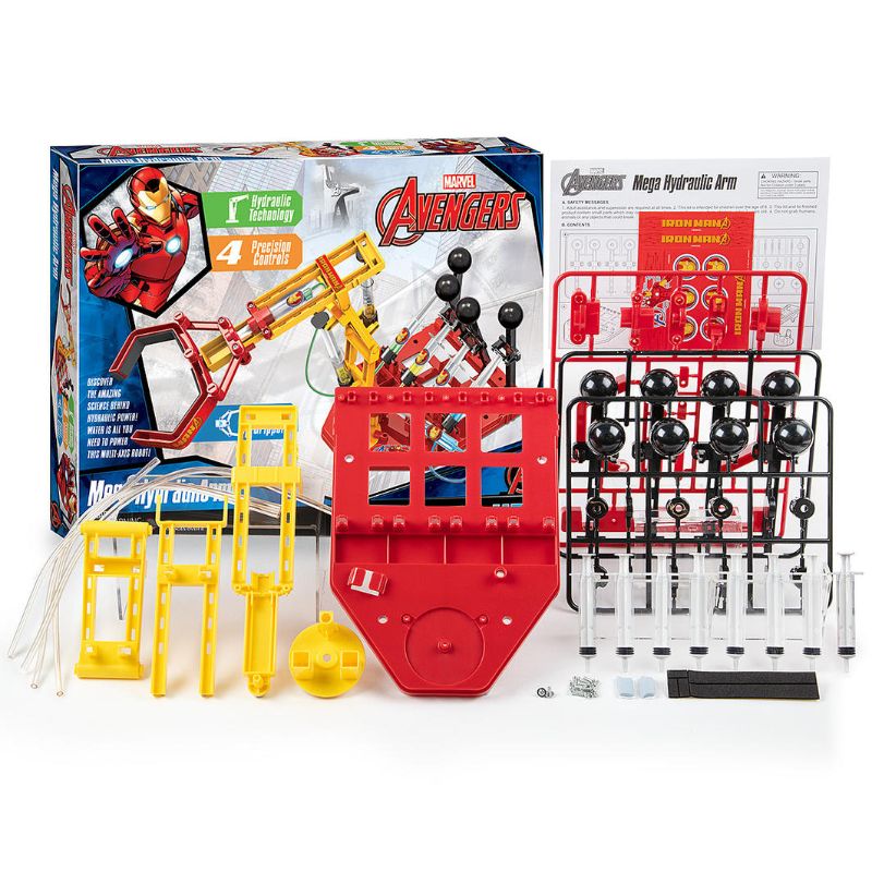 Hydraulic Arm - Avengers Ironman: A multi-axis robot kit for hands-on exploration of hydraulic engineering in a fun, Ironman-themed style.