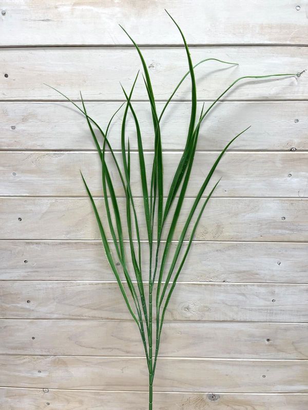 Lush 100cm tall green artificial grass bush, perfect for indoor and outdoor decor with realistic foliage and low maintenance.