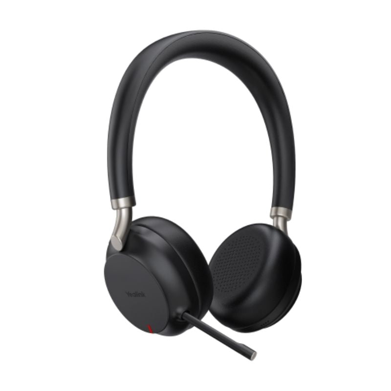 Yealink BH72 Teams Bluetooth Wireless DUAL Headset. Black, USB-A, Leather Ear Cu