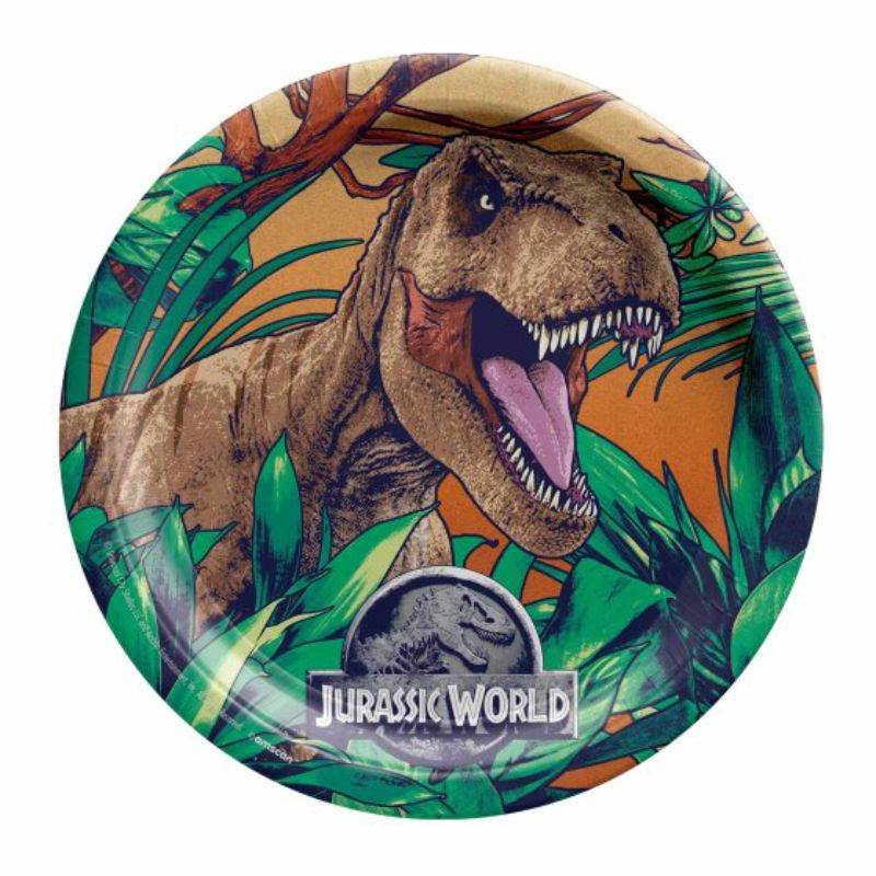 "Jurassic Into The Wild 9"" / 23cm Paper Plates (Set of 8)
