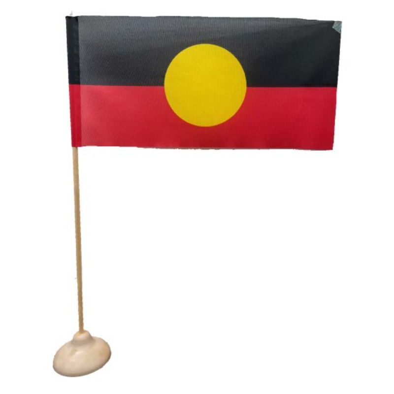 Desk Flag Aboriginal 30cm x 15cm