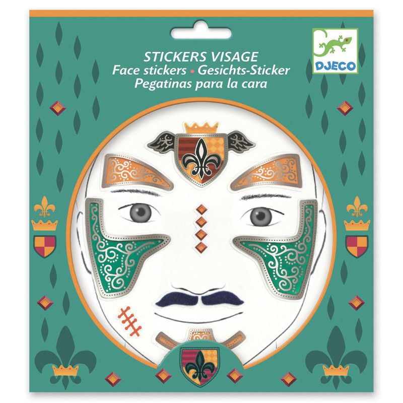 Face Stickers - Knight (Set of 4) - Djeco