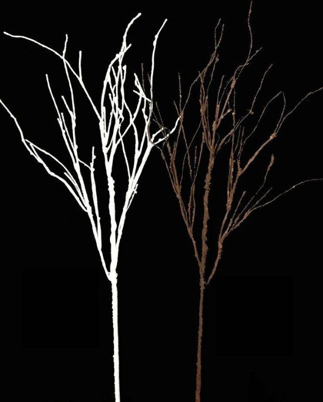 Lifelike 1-meter tall white artificial branch ideal for elegant home decor and floral arrangements, requiring no maintenance.